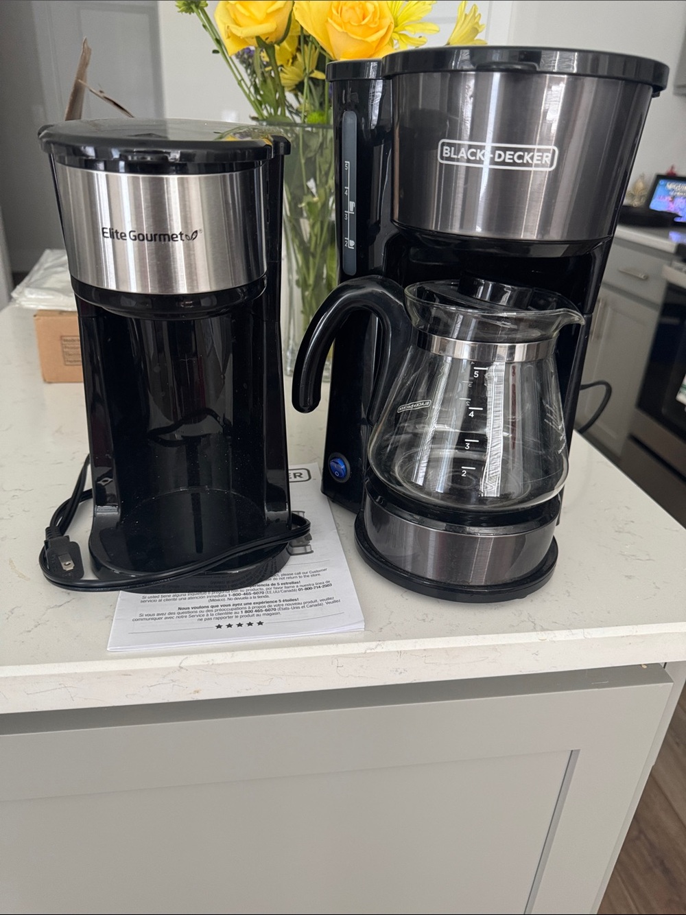 Black + Decker 4 in One Coffee and Elite Gourmet